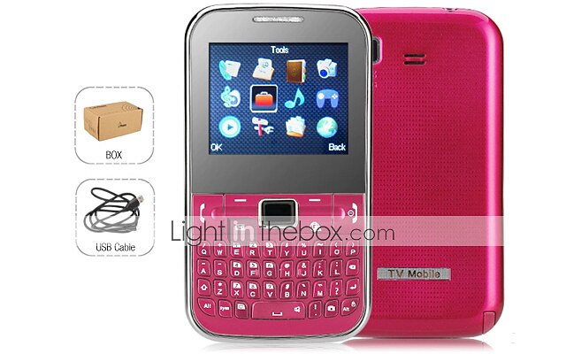 Celular C3 com Teclado QWERTY (2 polegadas, SIM Duplo, Câmera, JAVA, TV, FM, Quadband) de 2026 por $30.99 –P3