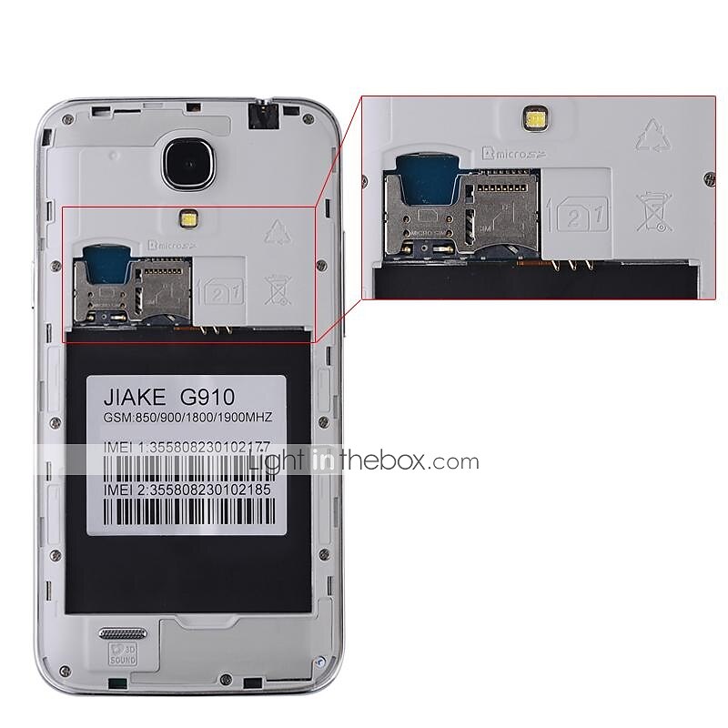 5.0''  Смартфон Jiake G910W Andoid 4.2 3G (2G ROM, две SIM-карты, Wi-Fi, GPS) 2025 - $67.99 –P3