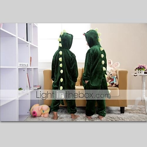 Kid's Kigurumi Pajamas Dinosaur Animal Patchwork Onesie Pajamas Flannel Toison Cosplay For Boys and Girls Animal Sleepwear Cartoon Festival Holiday Costumes Leotard Costumes 2026 - $38.99 –P2