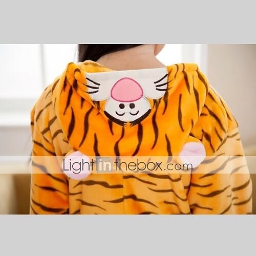 Kigurumi-Pyjamas Ausgefallene Kostüme Nachtwäsche Tier Tiger Zeichentrick Warm Schlafanzug Lustiges Kostüm Kinder Unisex Jungen und Mädchen Weihnachten Halloween Karneval Party Leistung Hausbekleidung 2026 - $34.99 –P4
