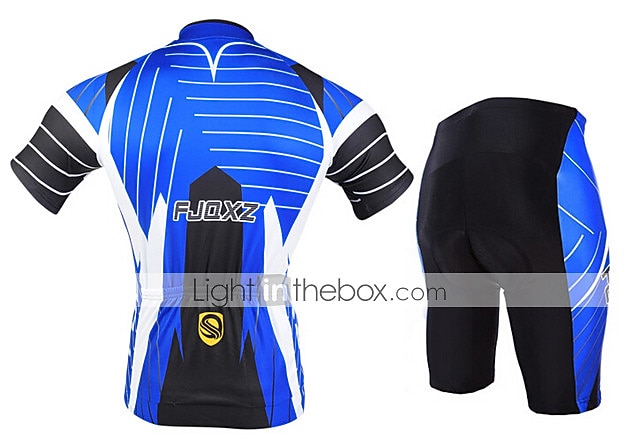 Herr Cykeltröja med shorts Kortärmad Bergscykling Vägcykling Sommar Mörkgrå Gul Rubinrött Lappverk Mönstrad Rolig Cykel 3D Tablett Snabb tork UV-Resistent Dragkedja fram Bakficka sporter Kläder 2026 - $50.99 –P2