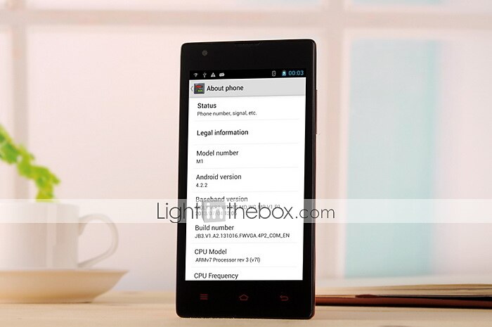 m1 4.7 "android 4.2 3G okostelefon (dual sim dual core 2 MP 512 + 4 GB / fehér / velünk raktár) 2025 - $64.99 –P4