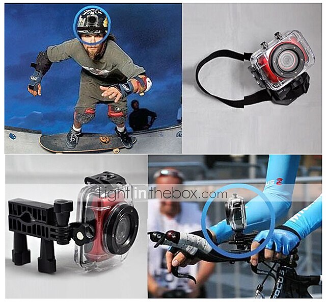 Toimintakamera / Urheilukamera 3MP 2592 x 1944 Vedenkestävä / Mukava / All-in-one 4X 1,5 CMOS 32 GB H.264Vuorikiipeily / Universaali / 2026 - $46.99 –P6