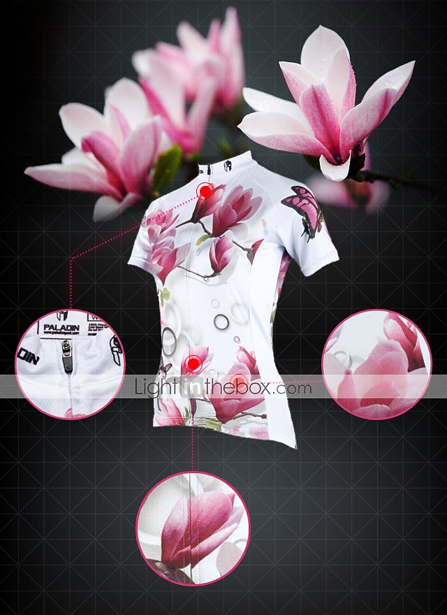 Mujer Maillot de Ciclismo Estampado Flores Botánica Flor Manga Corta Bicicleta Maillot Camiseta con 3 bolsillos traseros MTB Bicicleta Montaña Ciclismo Carretera Secado rápido Resistente a los UV 2025 - $29.99 –P1