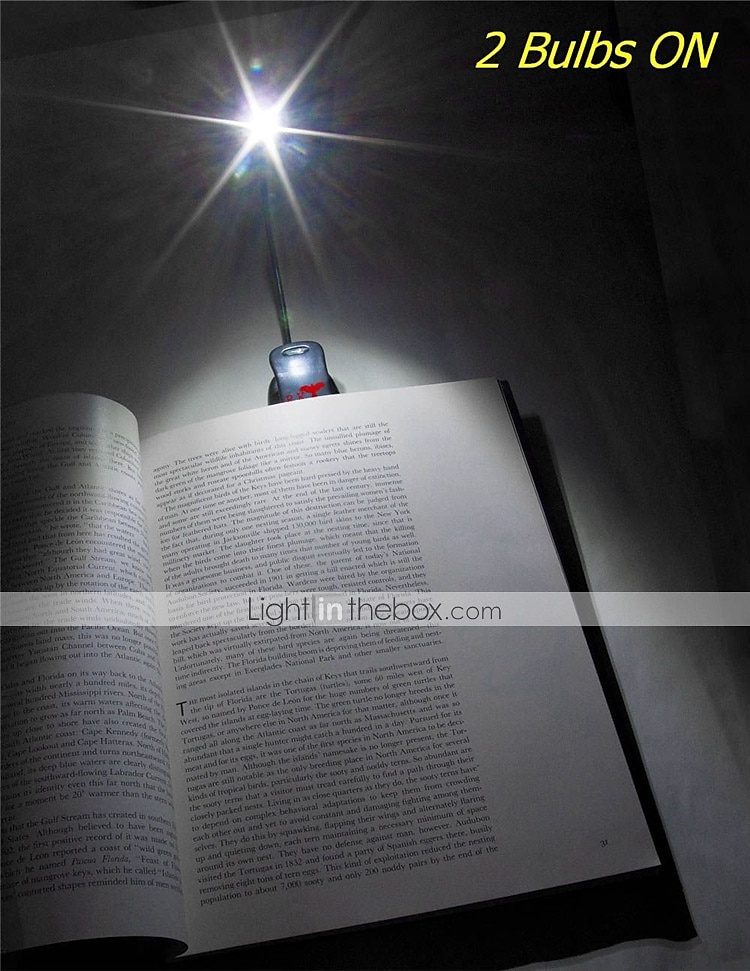 светодиодный зажим на книжной кровати для чтения, лампа, перезаряжаемая портативная лампа для чтения, 1 Вт, гибкие, 360 °, usb, aaa, батареи для компьютера 2025 - $9.99 –P2