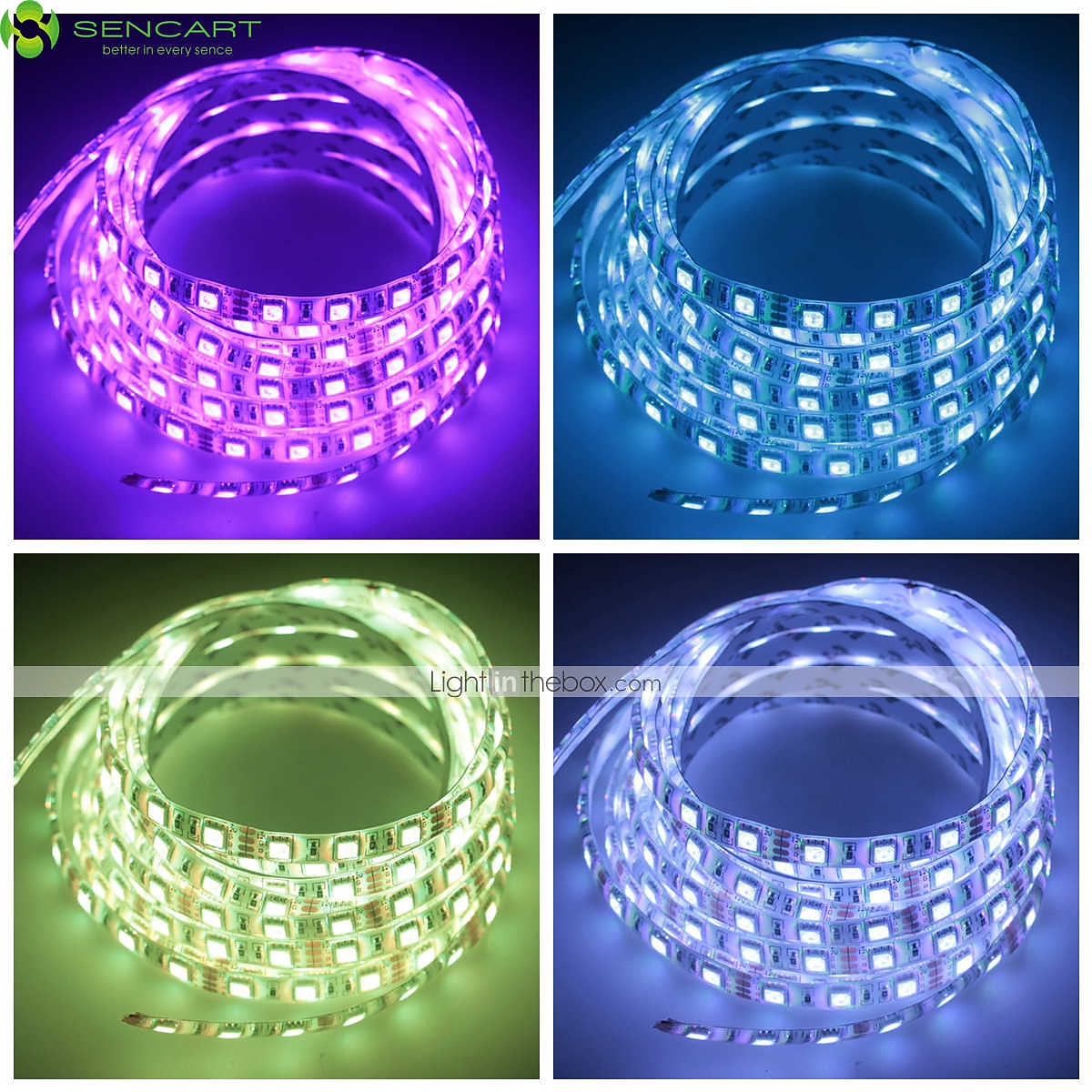 16.4FT 5m Waterproof FlexiableRGB LED Strip Light, Pool Light Strip 300LEDs 5050SMD Warm Cold White Blue Purple Red for Party Decor DC12V 2026 - $13.99 –P4