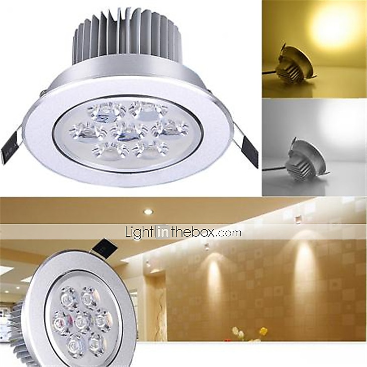 5 τεμ 7 W LED Σποτάκια LED Ceilling Light Recessed Downlight 7 LED χάντρες LED Υψηλης Ισχύος Διακοσμητικό Θερμό Λευκό Ψυχρό Λευκό 175-265 V / RoHs / 90 2025 - $45.99 –P1