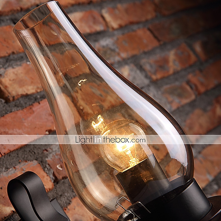 Lightinthebox lampada da parete retro vintage rustico parete in vetro scone per camera da letto comodino applique da parete industriale apparecchi a led corridoio scale lampade del 2025 a $85.99 –P5