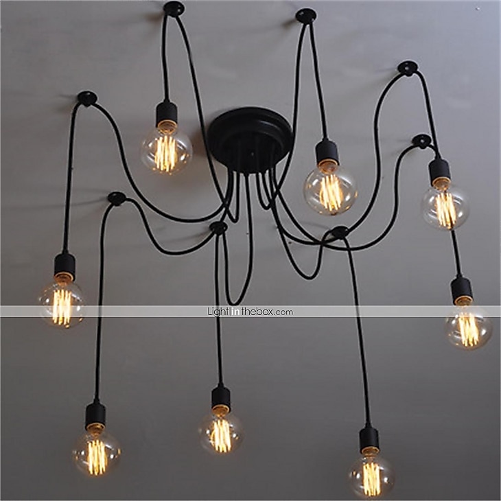 8 lumières 120CM Style de bougie Lustre Métal Finitions Peintes 110-120V 220-240V de 2026 ? $100.99 –P1