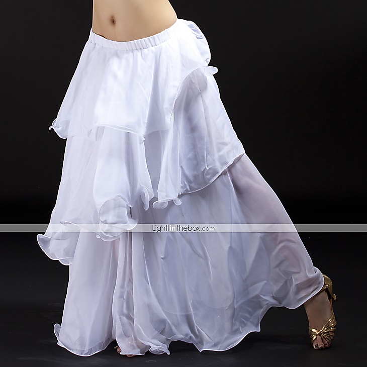 Danza del Ventre Gonna Volant A balze Per donna Allenamento Chiffon del 2026 a $21.99 –P2
