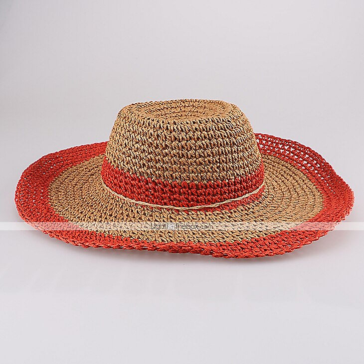 Mulheres Cestaria Capacete-Casual / Ao ar Livre Chapéus 1 Peça Head circumference 57cm de 2026 por $16.49 –P3