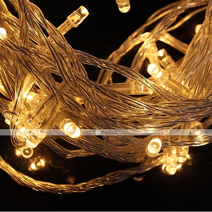ZDM® 10m أضواء سلسلة 100 المصابيح تراجع LED 1PC أبيض دافئ أبيض كول ضد الماء ديكور عيد الميلاد الديكور الزفاف 220-240 V / IP65 2025 - $21.99 –P3