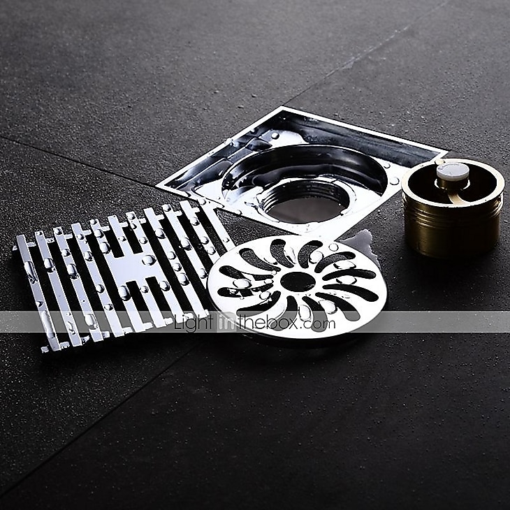 2026年 ホームドレン 正方形 10cm*10cm コンテンポラリー 真鍮 1個  コレクション – $40.99 –P4