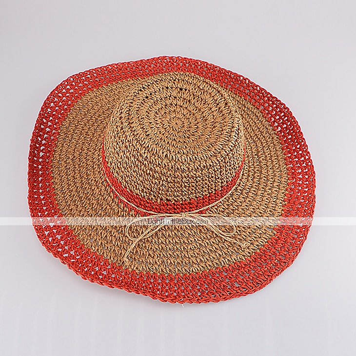 Mulheres Cestaria Capacete-Casual / Ao ar Livre Chapéus 1 Peça Head circumference 57cm de 2026 por $16.49 –P5