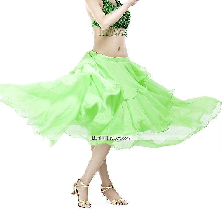 Danza del Ventre Gonna Volant A balze Per donna Allenamento Chiffon del 2026 a $21.99 –P1