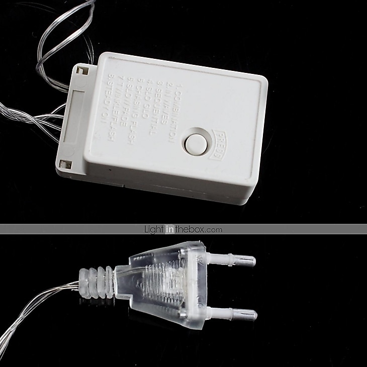 ZDM® 10m أضواء سلسلة 100 المصابيح تراجع LED 1PC أبيض دافئ أبيض كول ضد الماء ديكور عيد الميلاد الديكور الزفاف 220-240 V / IP65 2025 - $21.99 –P5