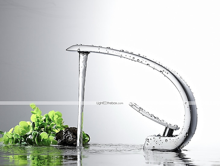 Rubinetto miscelatore lavabo bagno in ottone, rubinetti lavabo monoforo monocomando argentato rubinetto bagno finitura cromata con acqua calda e fredda del 2025 a $113.99 –P2