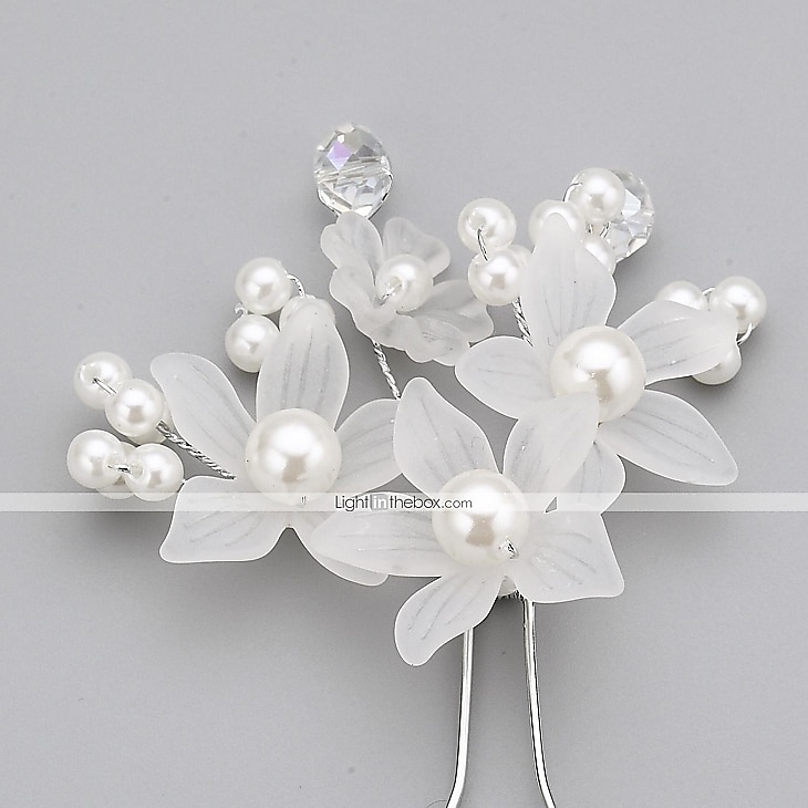 Kristalli / Tekohelmi / Akryyli Crown Tiaras / Hiusnauha kanssa 1 Häät / Erikoistilaisuus / Juhlat Päähine 2025 - $4.49 –P2