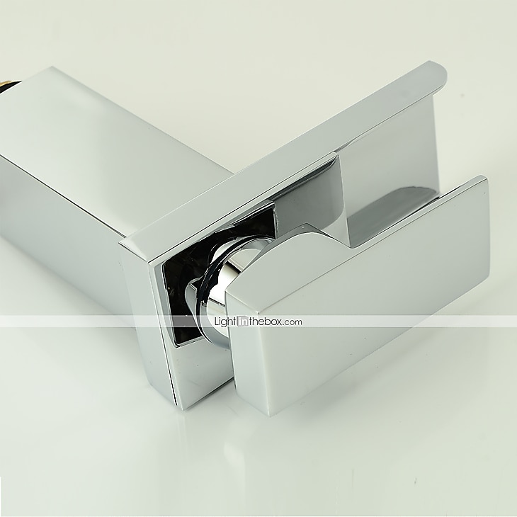 Grifo monomando para lavabo de baño, estilo moderno, monomando, un orificio, cromo, grifos para lavabo, latón, ajustable, manguera de agua fría y caliente 2025 - $72.99 –P5