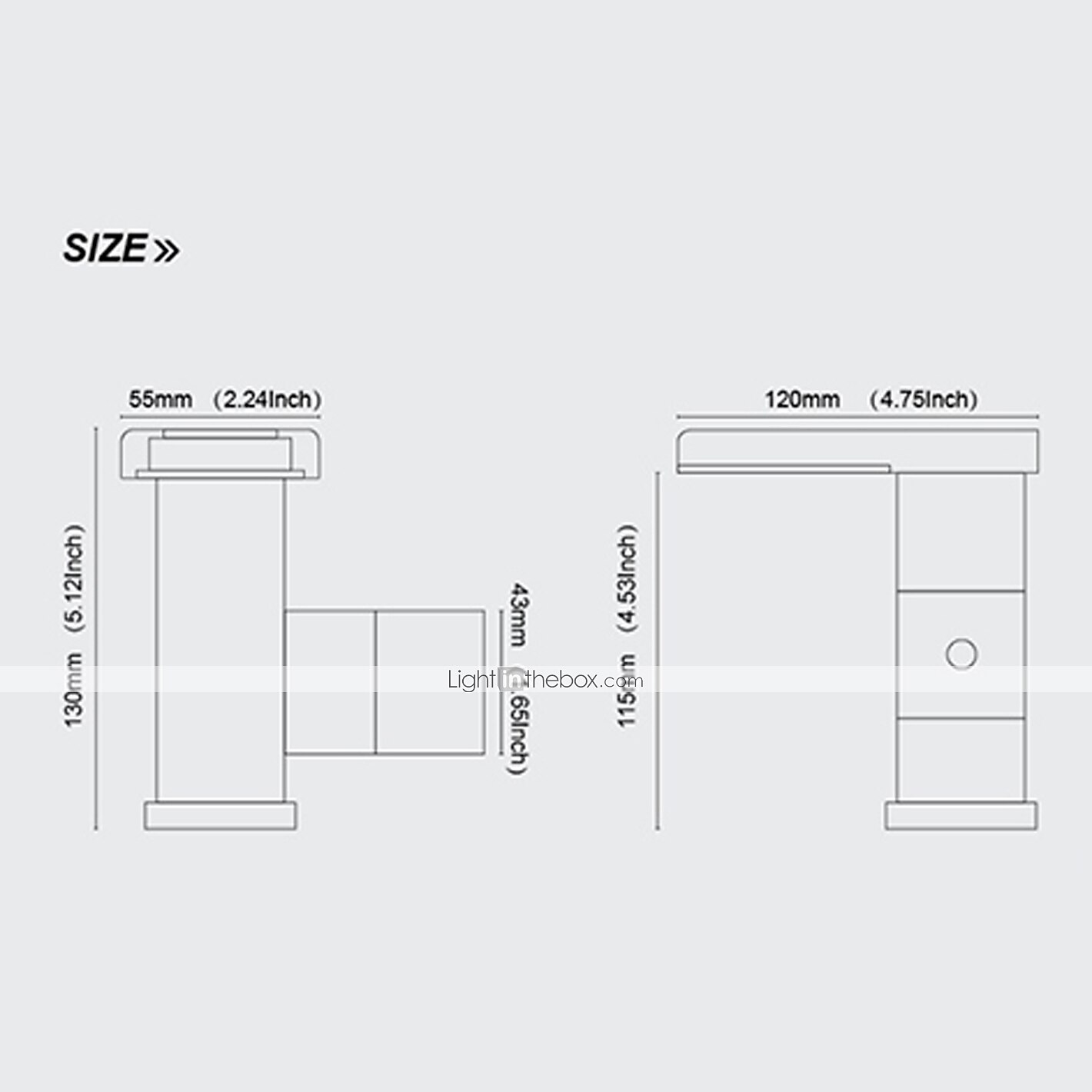 Nykyaikainen Integroitu Vesiputous with  Keraaminen venttiili Yksi reikä Yksi kahva yksi reikä for  Kromi , Kylpyhuone Sink hana 2026 - $200.99 –P3