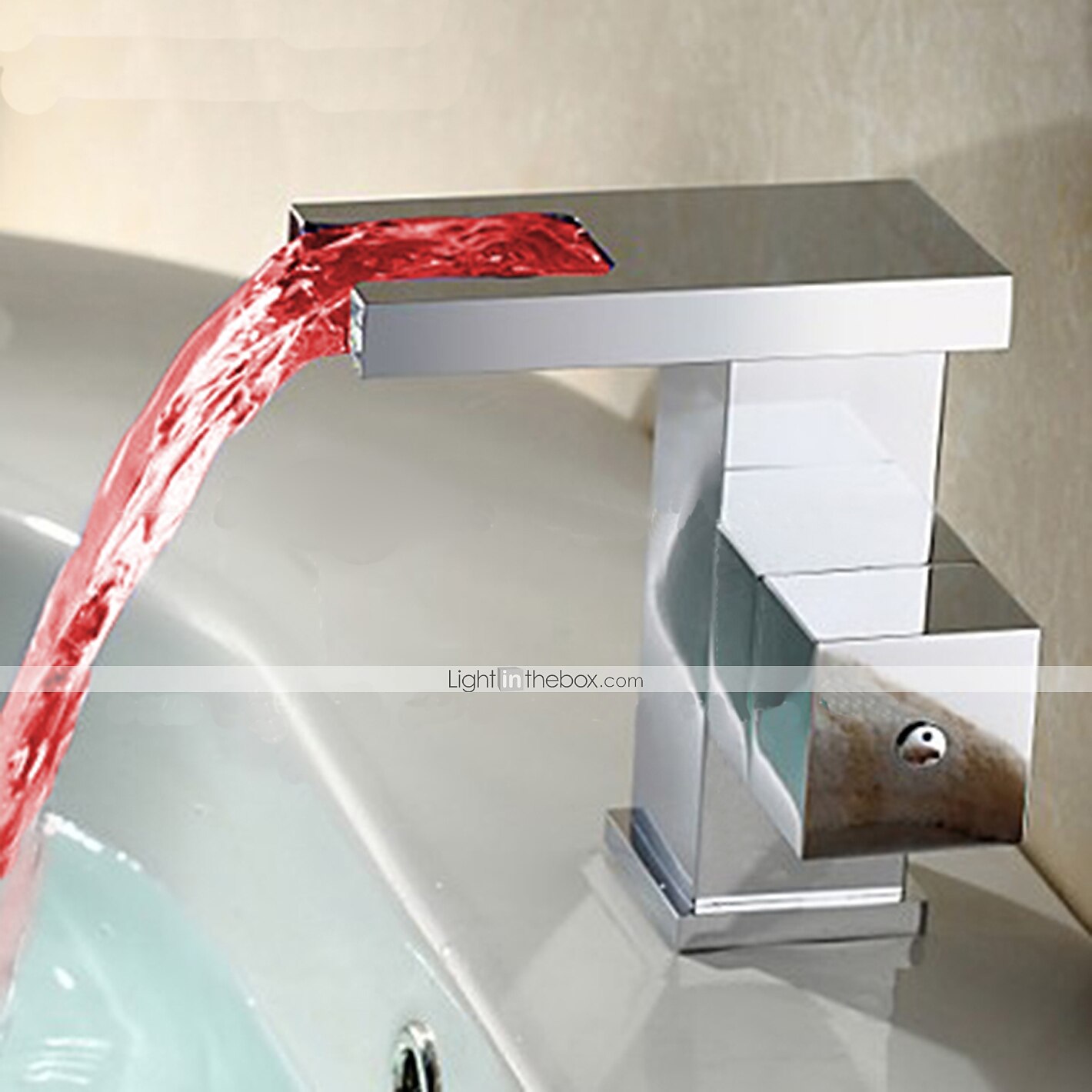 Nykyaikainen Integroitu Vesiputous with  Keraaminen venttiili Yksi reikä Yksi kahva yksi reikä for  Kromi , Kylpyhuone Sink hana 2026 - $200.99 –P2