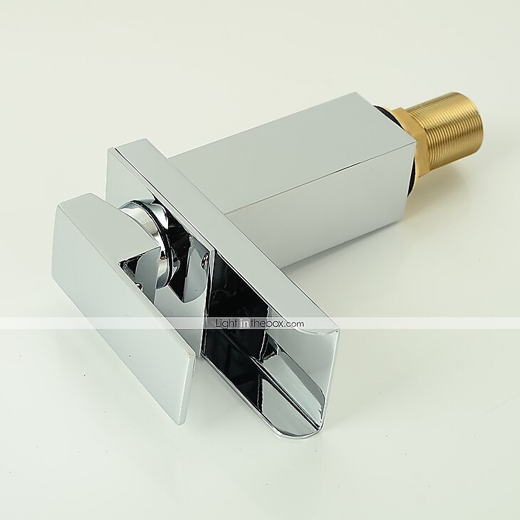 Grifo monomando para lavabo de baño, estilo moderno, monomando, un orificio, cromo, grifos para lavabo, latón, ajustable, manguera de agua fría y caliente 2025 - $72.99 –P2