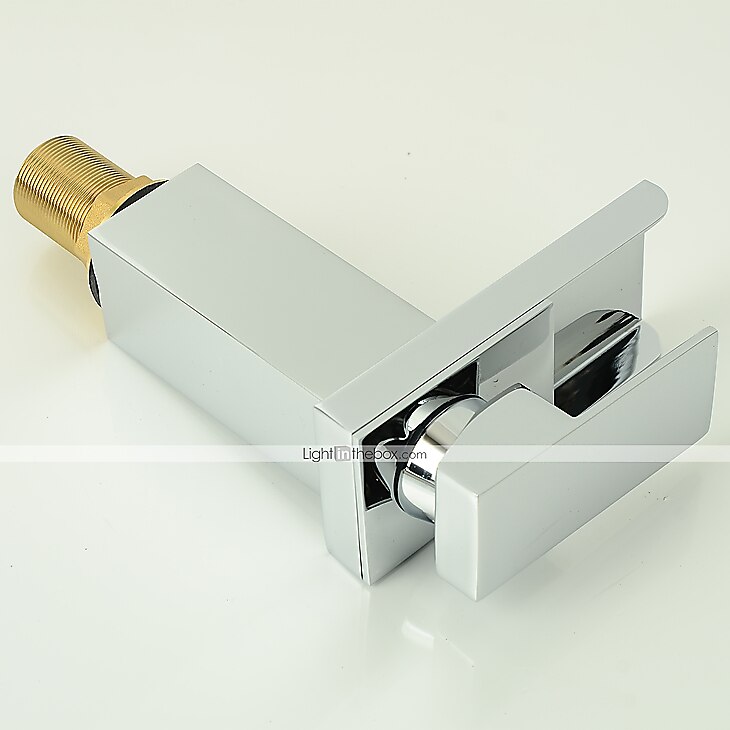 Grifo monomando para lavabo de baño, estilo moderno, monomando, un orificio, cromo, grifos para lavabo, latón, ajustable, manguera de agua fría y caliente 2025 - $72.99 –P3