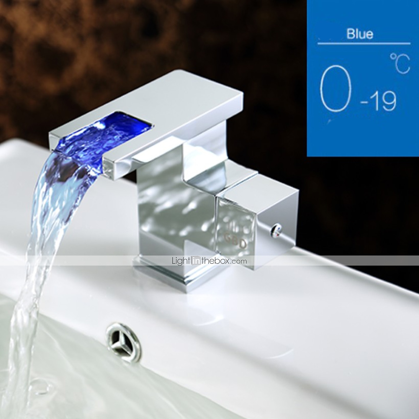 Nykyaikainen Integroitu Vesiputous with  Keraaminen venttiili Yksi reikä Yksi kahva yksi reikä for  Kromi , Kylpyhuone Sink hana 2026 - $200.99 –P5