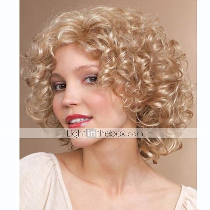 Roaring 20S Wig Synthetic Wig Curly Curly Wig Short Blonde Synthetic Hair Women s Blonde Christmas Party Wigs 2024 25.99