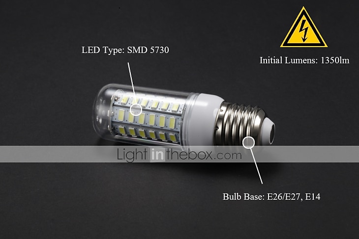 6pcs 3W LED Corn Light Bulb 400lm E14 E26 E27 56LEDs SMD 5730 Decorative Warm White Cold White 120W Incandescent Edison Equivalent 2026 - $29.99 –P7