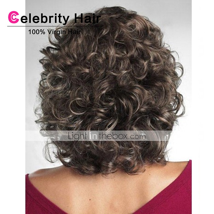 bruine pruiken voor vrouwen synthetische pruik krullend krullend pruik halflang bruin synthetisch haar bruin 2025 - $29.99 –P4