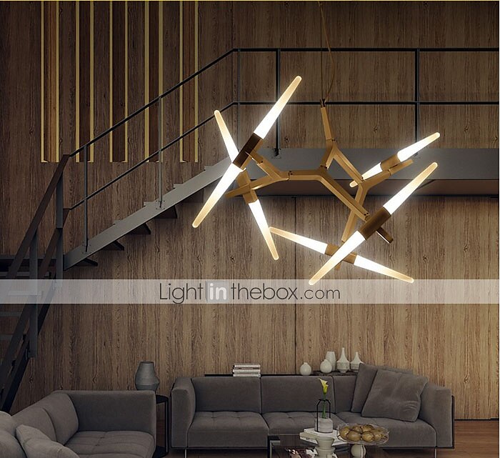 10-Light 100 cm Люстры и лампы Металл Стекло Спутник Электропокрытие 110-120Вольт 220-240Вольт 2025 - $768.99 –P2