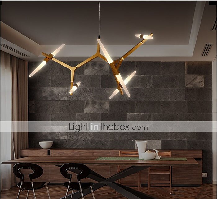 10-Light 100 cm Люстры и лампы Металл Стекло Спутник Электропокрытие 110-120Вольт 220-240Вольт 2025 - $768.99 –P5