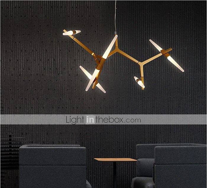 10-Light 100 cm Люстры и лампы Металл Стекло Спутник Электропокрытие 110-120Вольт 220-240Вольт 2025 - $768.99 –P6