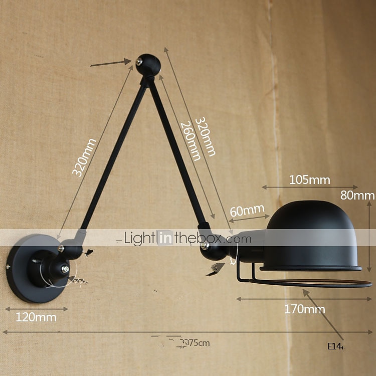 Appliques murales modernes et contemporaines rotatives en métal 110-120v 220-240v 4 w de 2026 ? $132.99 –P1