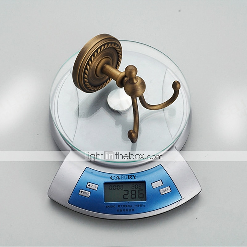 2026年 アンティーク真鍮の壁フック、バスルーム用のレトロなスタイルのローブフック  コレクション – $32.99 –P1