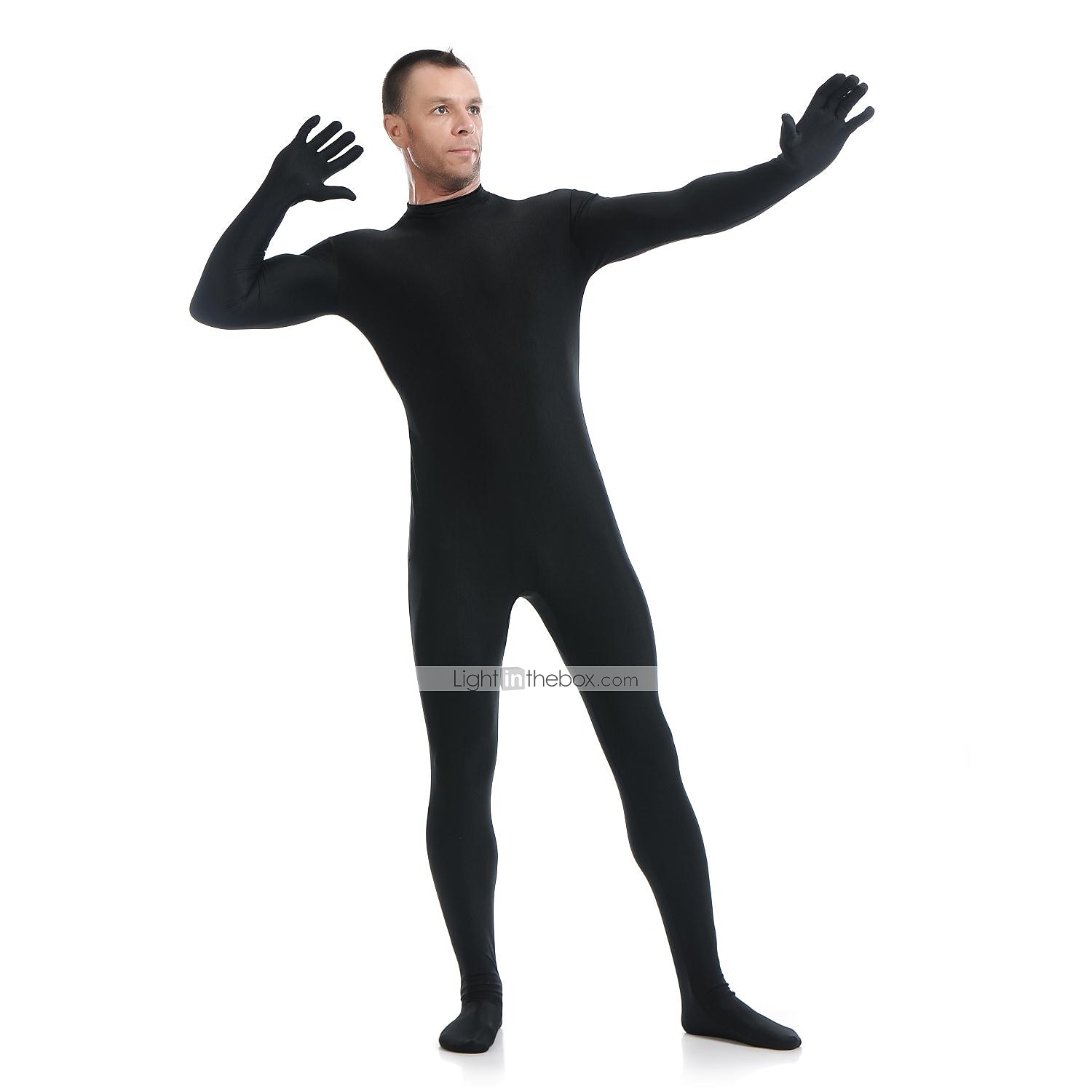 Zentai Suits Costume Hoodie Carnival Costume Full Body Suit Kings Day Men's Women's Sex Solid Colored Spandex Lycra Costume for Performance Party Valentine's Day Halloween Adults' 2025 - $35.99 –P1