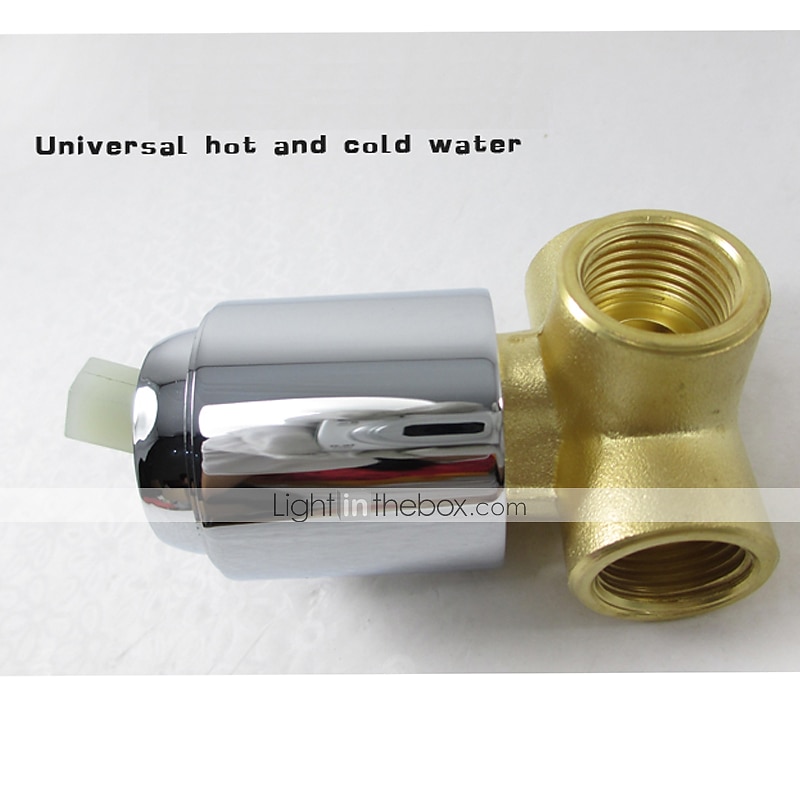 Wall Mount Bathroom Sink Mixer Faucet Chrome, Concealed Washroom Basin Taps Waterfall Spout Single Handle 2 Hole, Rough in Valve Mixer Bathtub Bath Taps 2025 - $113.99 –P6
