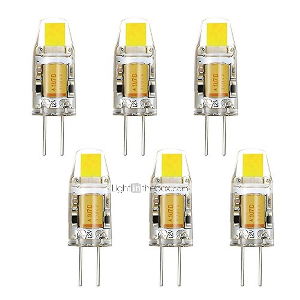 2025年 2W G4 ＬＥＤ２本ピン電球 MR11 1 LEDの COB 装飾用 調光可能 温白色 クールホワイト 100-150lm 3000-6000K DC 12 AC 12V   コレクション – $22.99 –P1