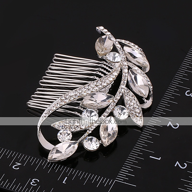 Pearl / Crystal / Rhinestone Hair Combs with 1 Piece Wedding / Special Occasion / Casual Headpiece 2025 - $5.49 –P4