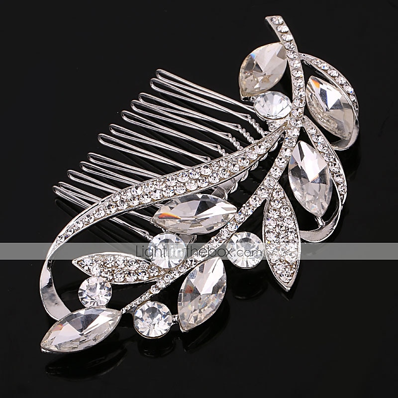 Pearl / Crystal / Rhinestone Hair Combs with 1 Piece Wedding / Special Occasion / Casual Headpiece 2025 - $5.49 –P3