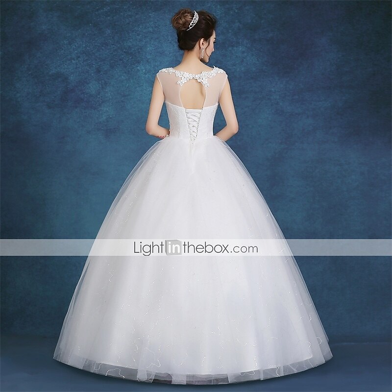 Ball Gown Wedding Dresses Scoop Neck 