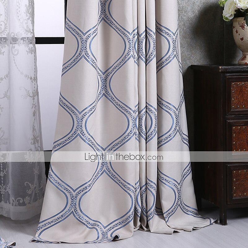 skräddarsydda blackout mörkgardiner gardiner två paneler / jacquard / barnrum 2025 - $98.99 –P7