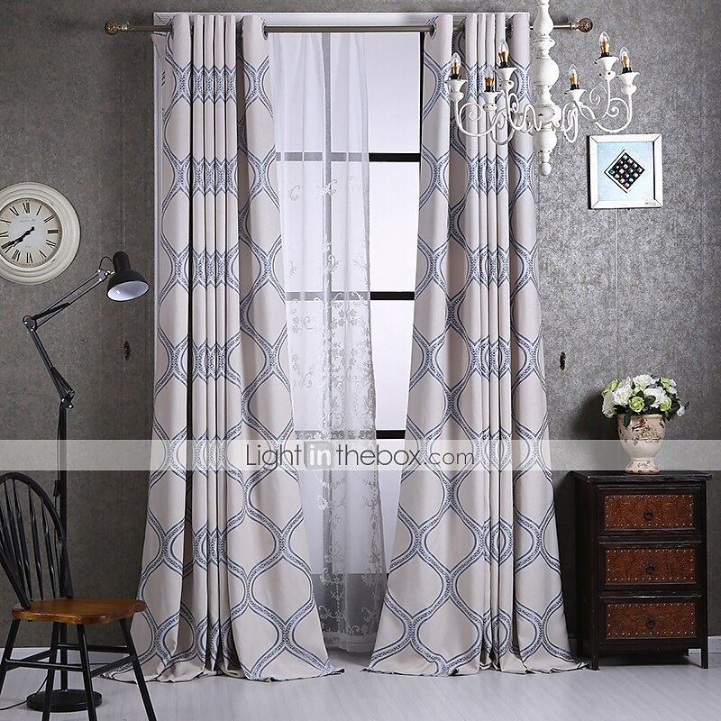 skräddarsydda blackout mörkgardiner gardiner två paneler / jacquard / barnrum 2025 - $98.99 –P6