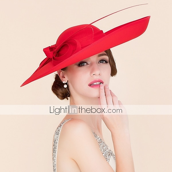 Feest Hoeden Dubbele Laag Katoenen Bolhoed Cloche Hoed Sinamay Hoed Kentucky Paardenrace Dames Dag Melbourne Cup Luxe Vintage Met Strik Hoofdbedekking Hoofdtooi dress to impress Race Day Dress 2025 - $107.99 –P4