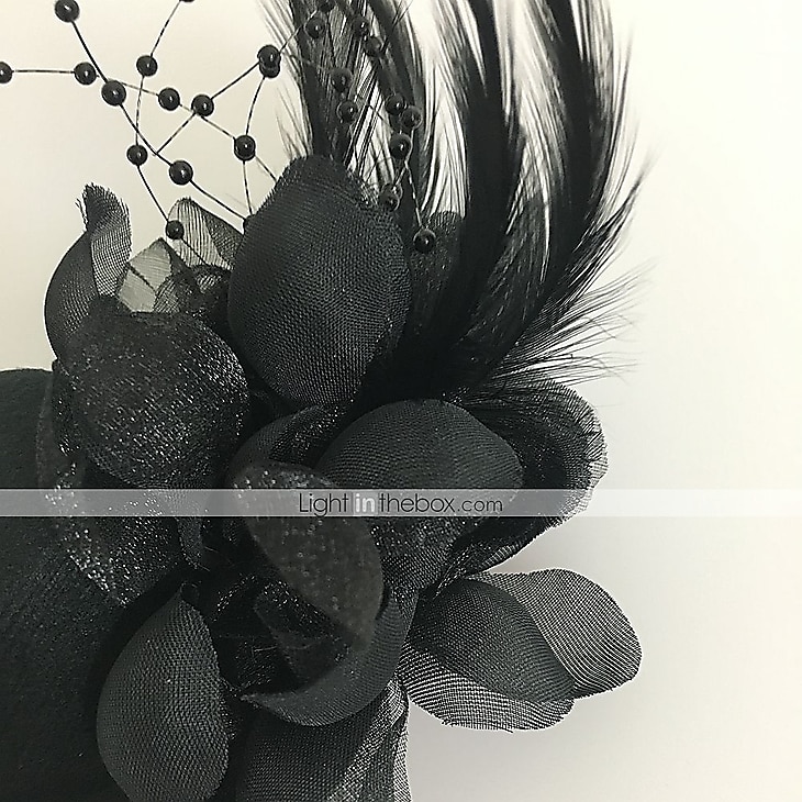 Tüll-/Feder-Fascinators Kentucky Derby-Hut mit 1 Stück Kopfschmuck für Hochzeit/besondere Anlässe/Teeparty 2025 - $7.99 –P1