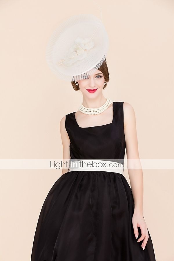 Femme Lin Soie Casque-Mariage Occasion spéciale Décontracté Coiffure Chapeau 1 Pièce de 2025 ? $89.99 –P3