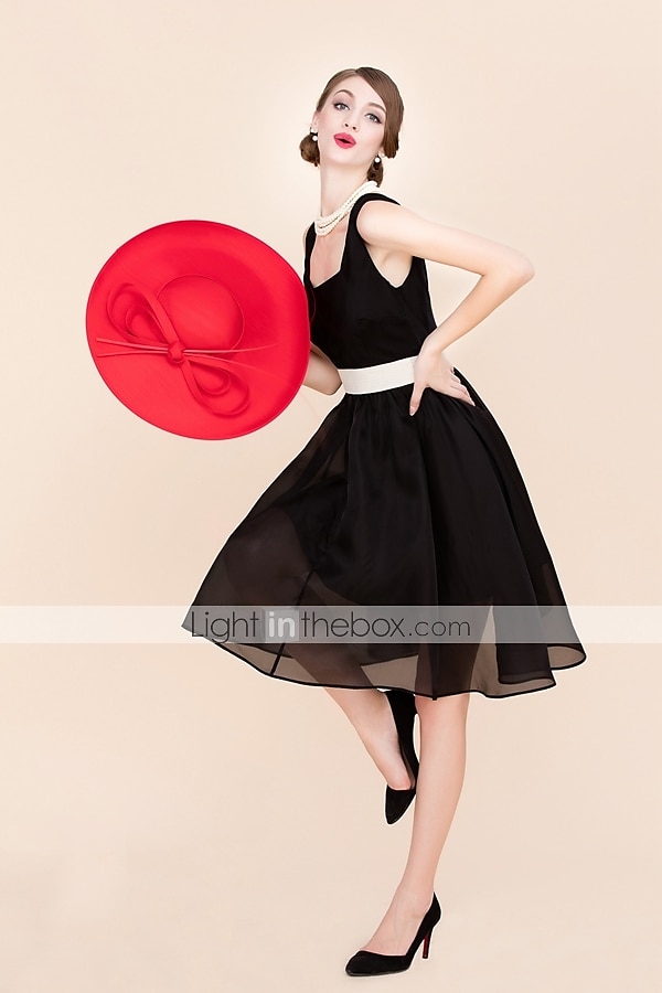 Feest Hoeden Dubbele Laag Katoenen Bolhoed Cloche Hoed Sinamay Hoed Kentucky Paardenrace Dames Dag Melbourne Cup Luxe Vintage Met Strik Hoofdbedekking Hoofdtooi dress to impress Race Day Dress 2025 - $107.99 –P6