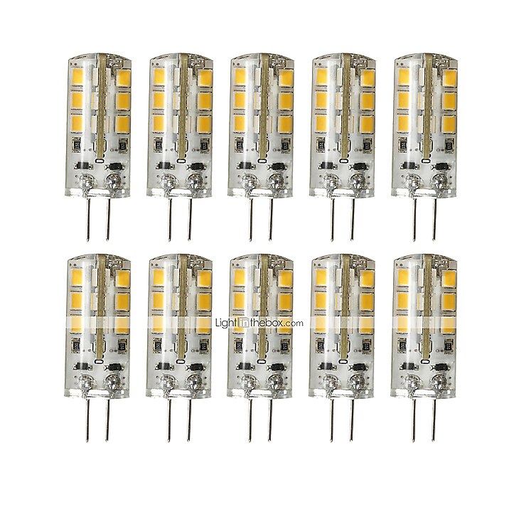 brelong 10 pièces g4 24led smd2835 gradable lumière décorative en maïs dc12v blanc / blanc chaud de 2025 ? $18.99 –P1