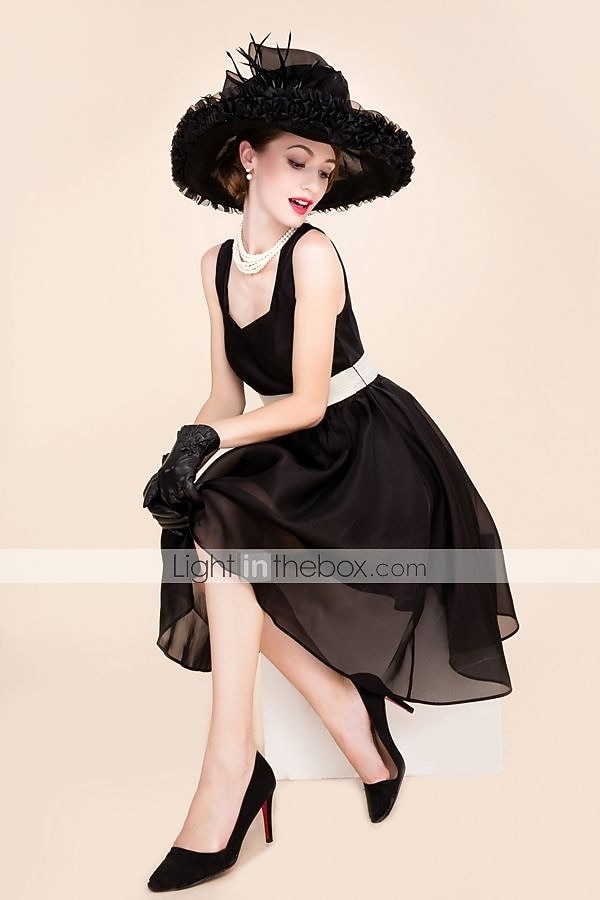 feather organza fascinators hats headpiece classical feminine style de 2026 por $74.99 –P8